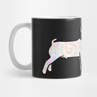 Rainbow Tie Dye Market Goat - NOT FOR RESALE WITHOUT PERMISSION Mug